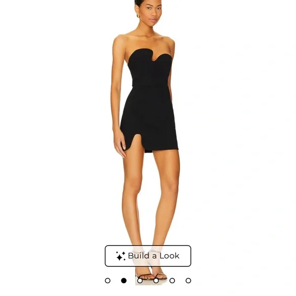 Amanda Uprichard REVOLVE Black Mini Dress - Picture 2 of 3